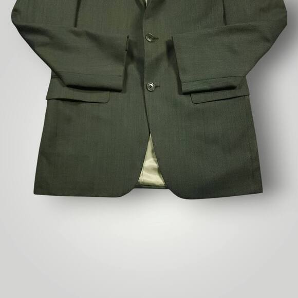 Hickey Freeman Blazer Sport Coat Mens 36R Lindsey Worsted Wool Birdseye USA - Picture 7 of 10